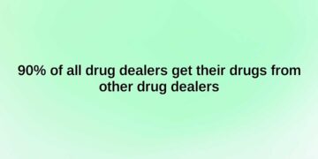90 of all drug dealers get their drugs from other drug dealers