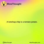 a ketchup chip is a tomato potato