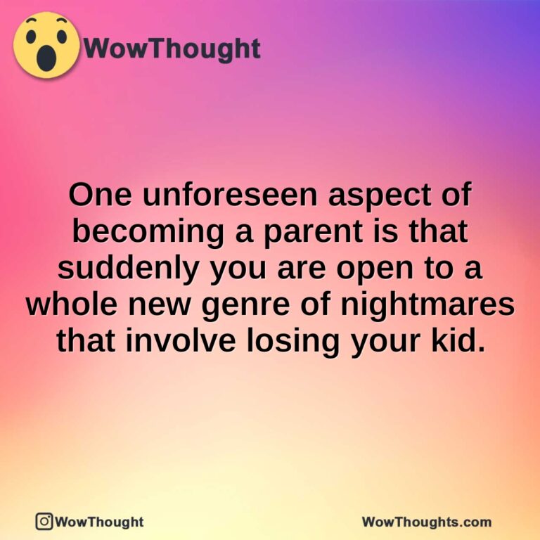 One unforeseen aspect of becoming a parent is that suddenly you are open to a whole new genre of nightmares that involve losing your kid.