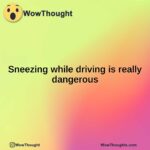 Sneezing while driving is really dangerous
