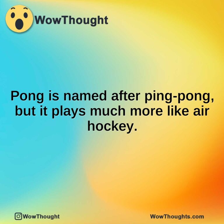 Pong is named after ping-pong, but it plays much more like air hockey.